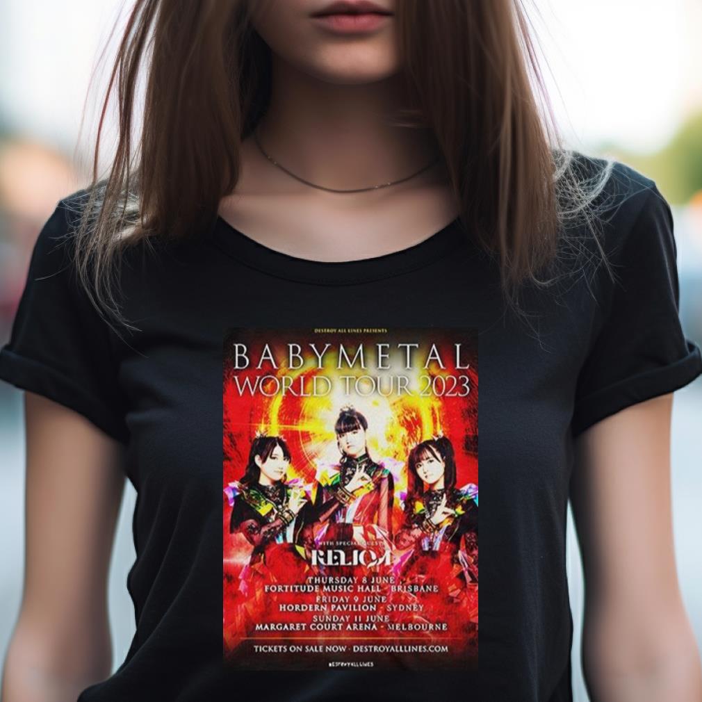 Babymetal World Tour 2023 Destroy All Lines Presents Fan Gifts T Shirt