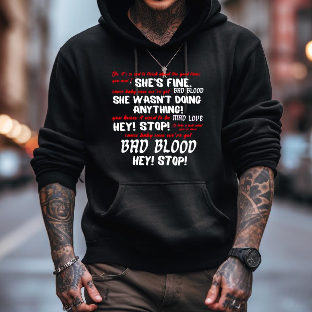 Bad Blood Taylor Version Yells At Security Guard Shirt