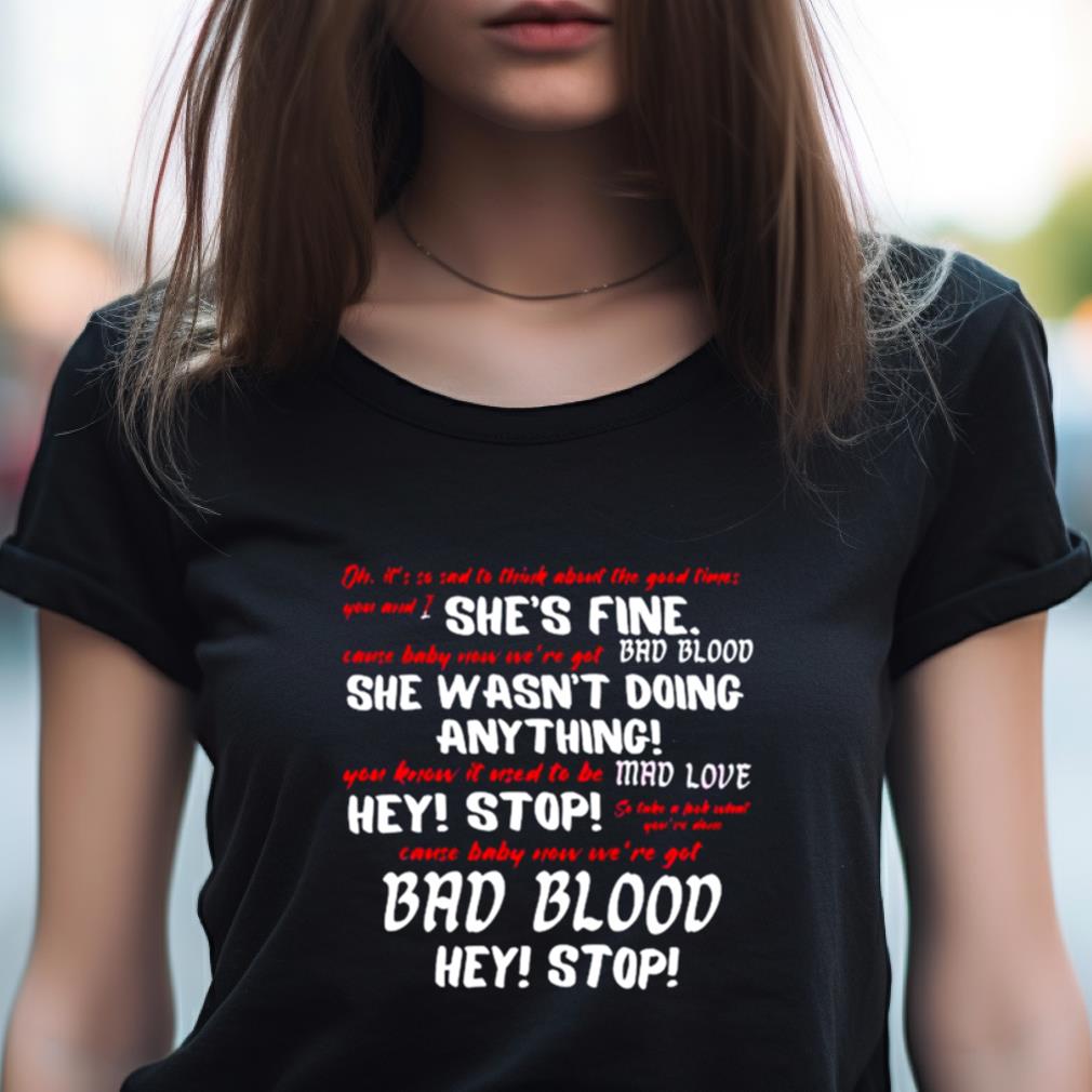 Bad Blood Taylor Version Yells At Security Guard Shirt Bad Blood Taylor Version Yells At Security Guard Shirt