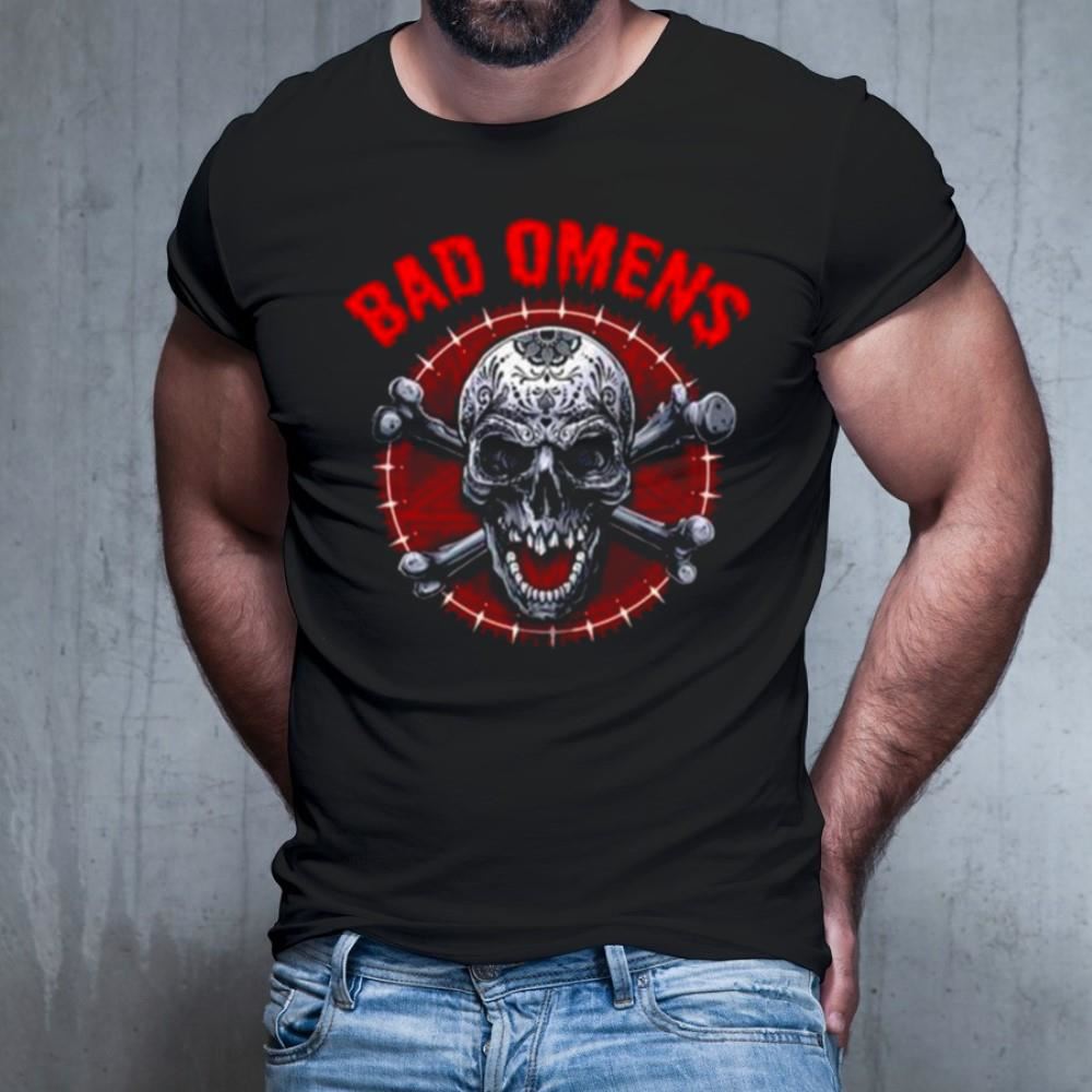 Bad Omens Totenkopf Unheilvoller Shirt Bad Omens Totenkopf Unheilvoller Shirt
