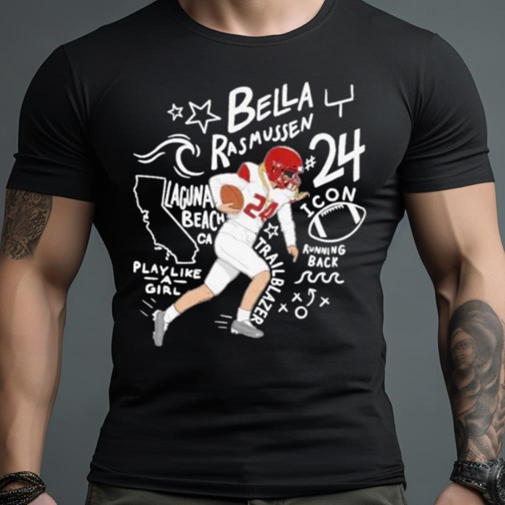 Bella Rasmussen 24 Laguna Beach Running Back Word Cloud Shirt