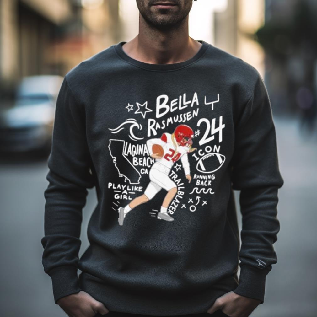 Bella Rasmussen 24 Laguna Beach Running Back Word Cloud Shirt