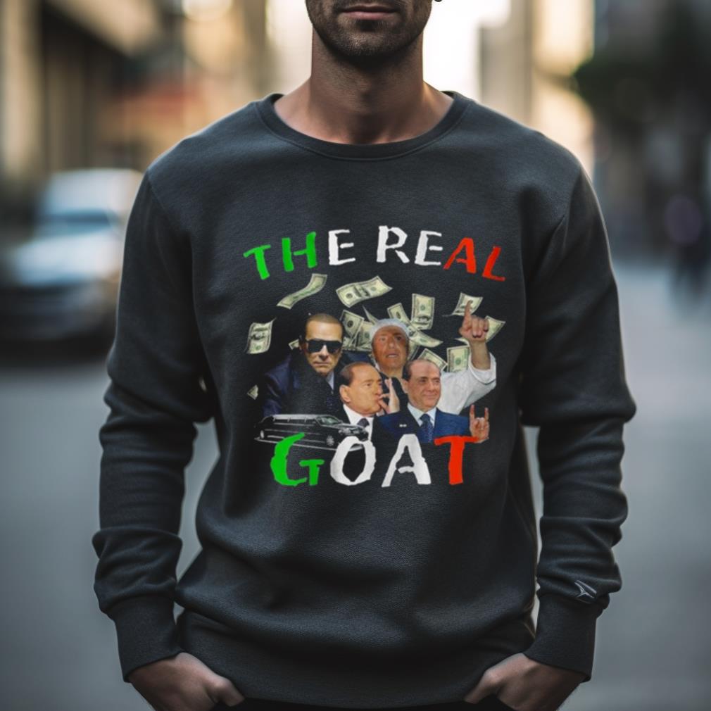 Berlusconi The Real Goat Funny Meme Shirt