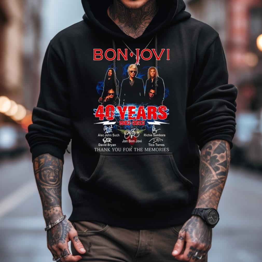 Bon Jovi 40 Years 1983 2023 Thank You For The Memories Signatures Shirt Bon Jovi 40 Years 1983 2023 Thank You For The Memories Signatures Shirt