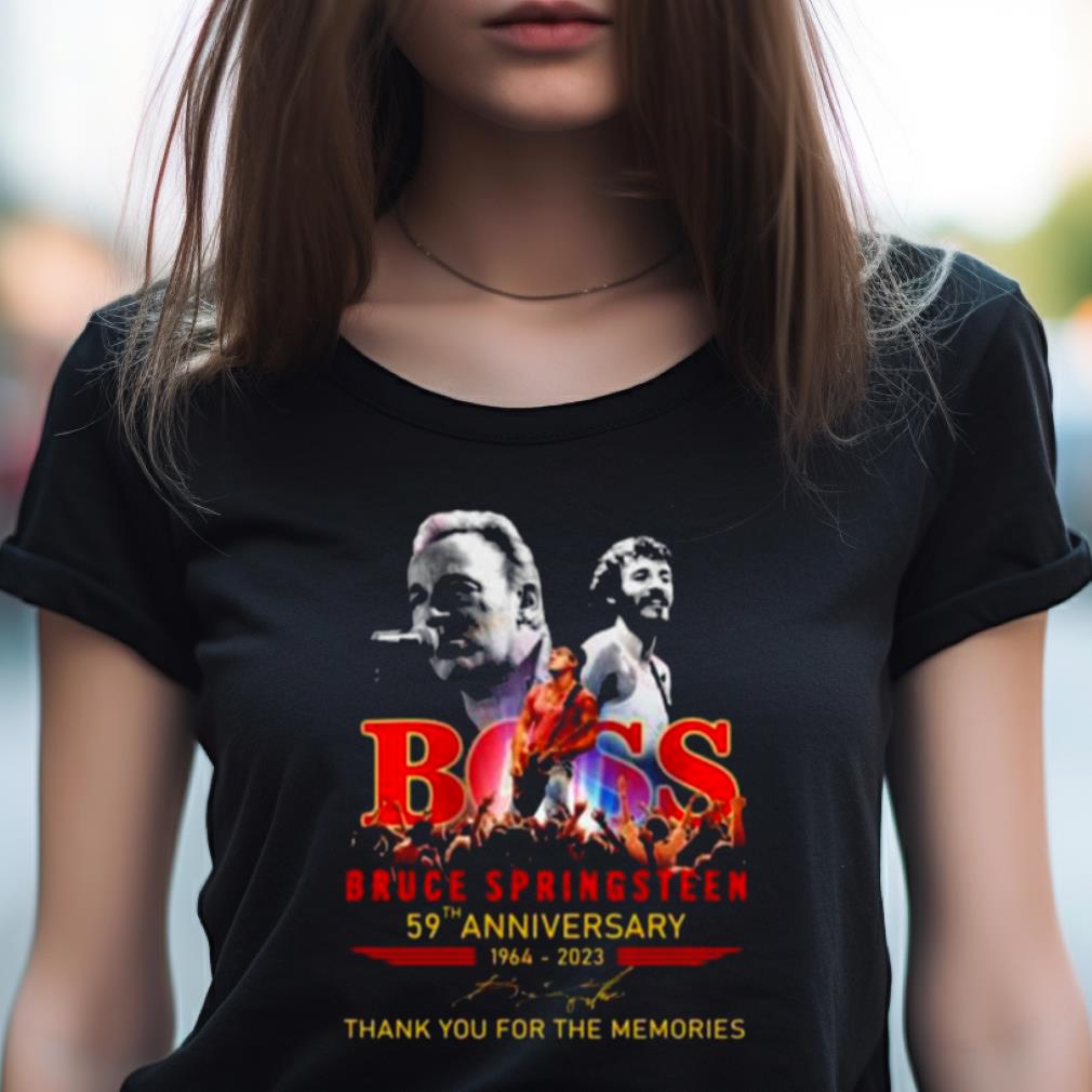 Boss Bruce Springsteen 59Th Anniversary 1964 - 2023 Thank You For The Memories Signature Shirt Boss Bruce Springsteen 59Th Anniversary 1964 - 2023 Thank You For The Memories Signature Shirt