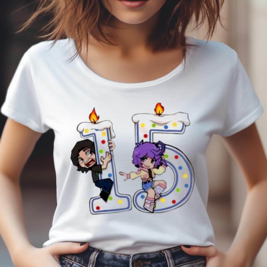 Candle Day 15 Year Anniversary Shirt Candle Day 15 Year Anniversary Shirt