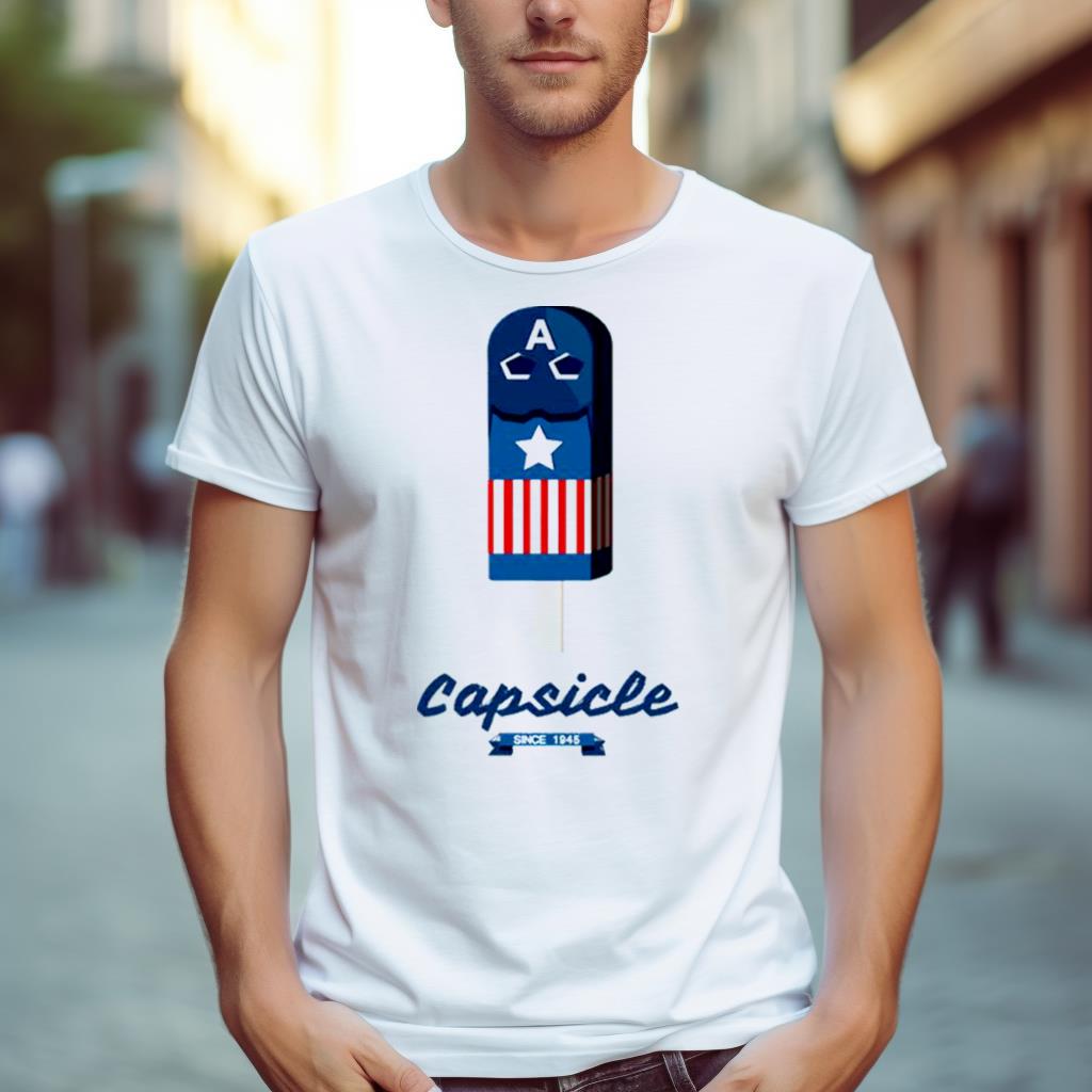 Capsicle Captain America Ice Cream Shirt