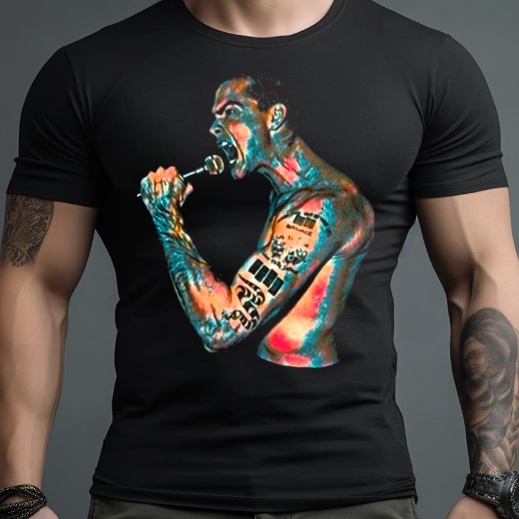 Cartoon Art Singing Henry Rollins shirt