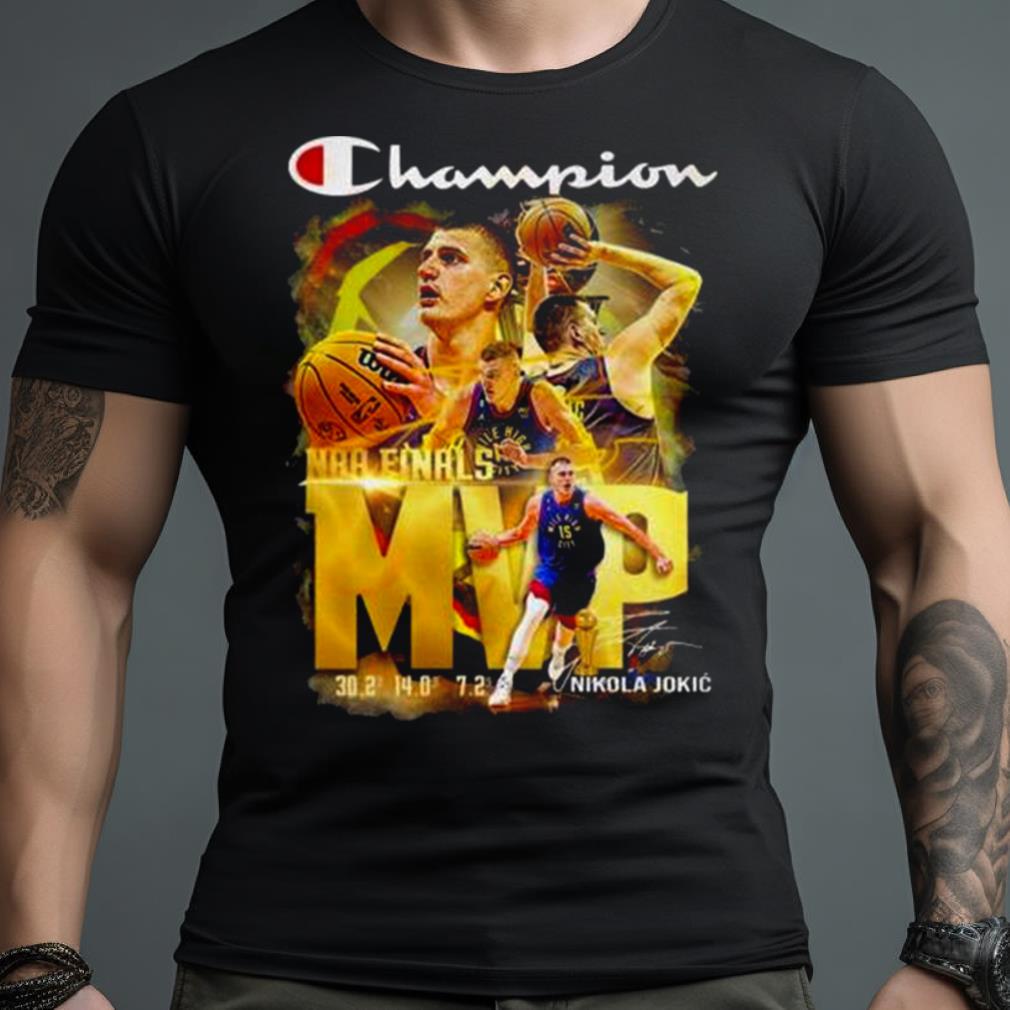 Champion Nba Finals Mvp Nikola Jokic 2023 Signature Shirt