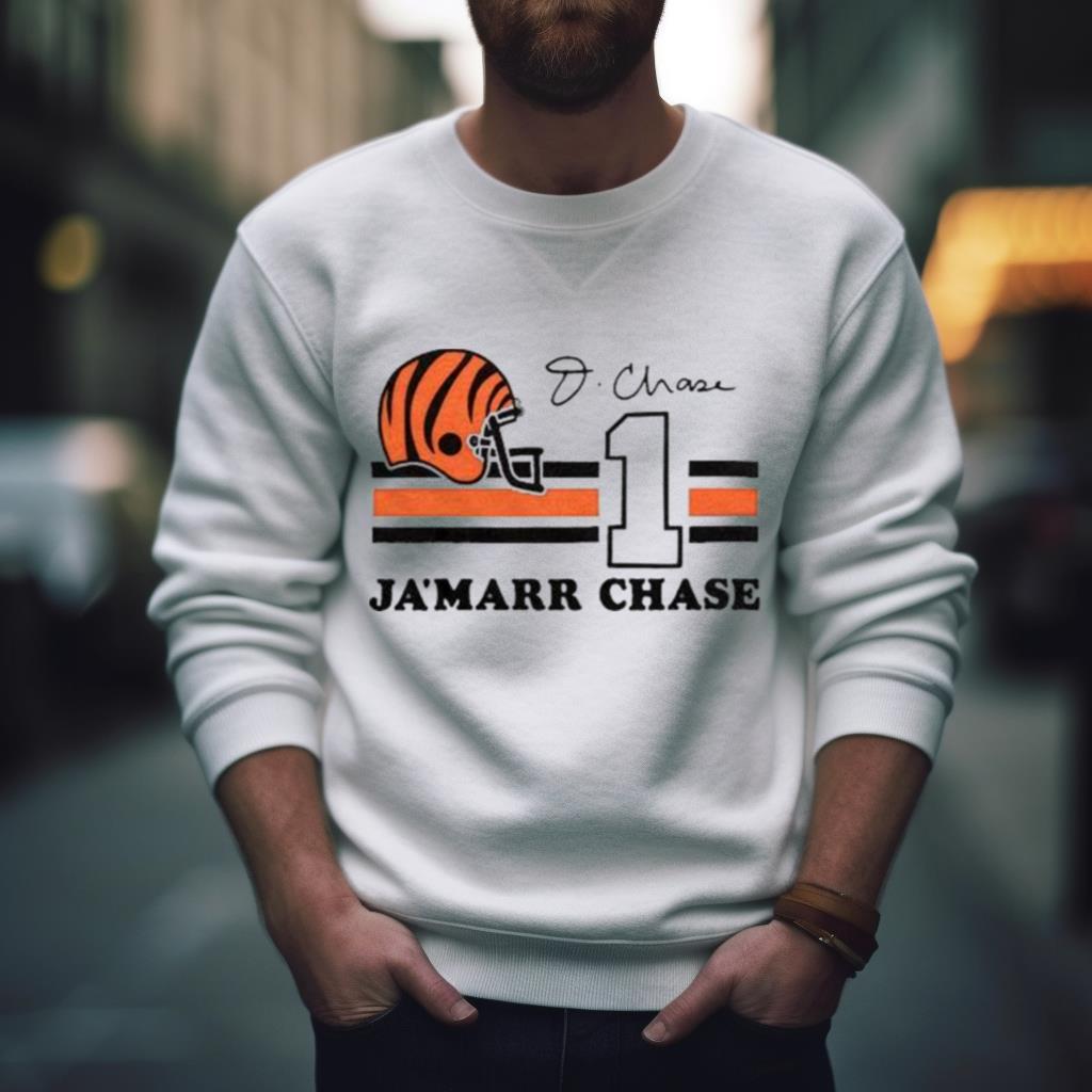 Cincinnati Bengals Ja'marr Chase #1 Signature T-shirt,Sweater, Hoodie, And Long  Sleeved, Ladies, Tank Top