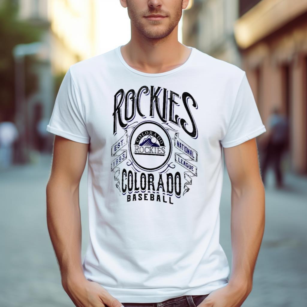 Colorado Rockies Collection Distressed Rock T Shirt
