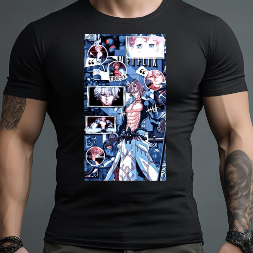 Colored Illustration Poseidon Japan Anime Shirt