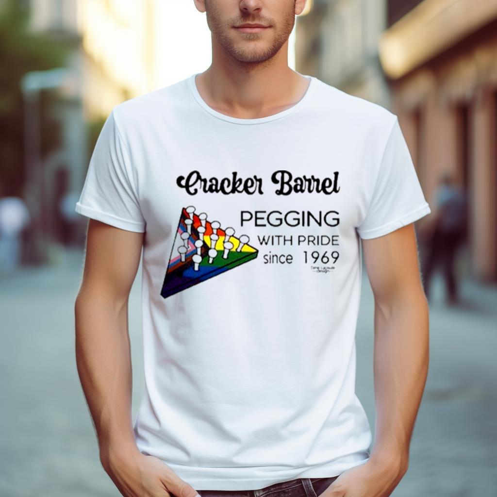 Cracker Barrel Pegging With Pride Since 1969 Shirt