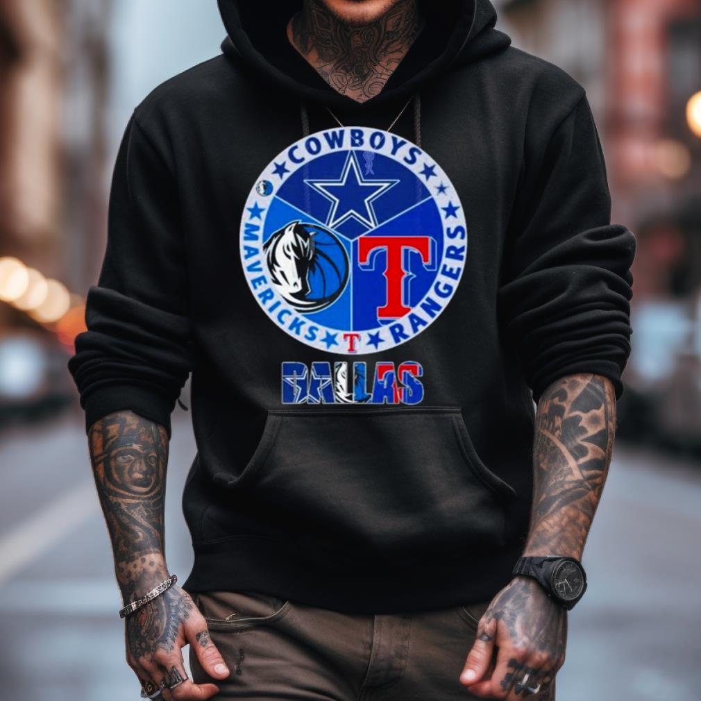 Dallas Cowboys Dallas Rangers Dallas Mavericks 2023 Logo Shirt Dallas Cowboys Dallas Rangers Dallas Mavericks 2023 Logo Shirt