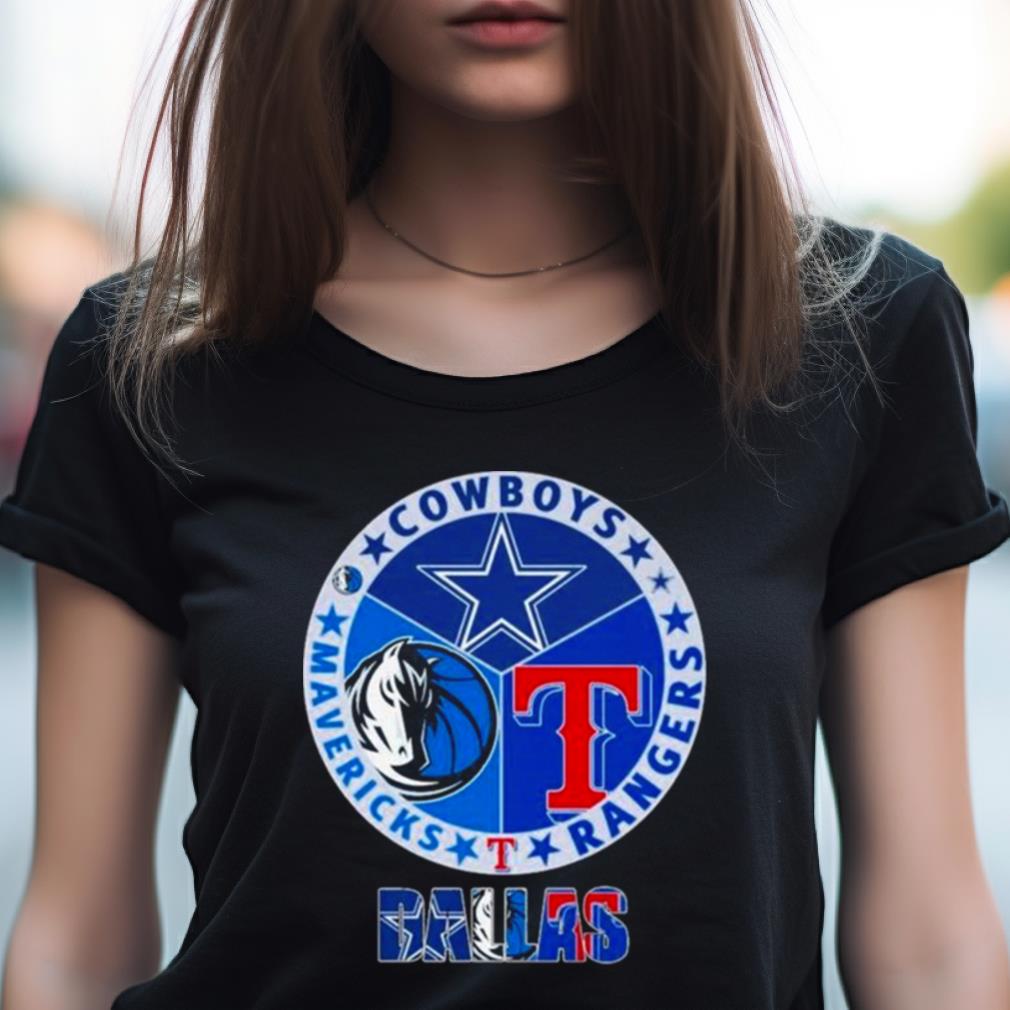 Dallas Cowboys Dallas Rangers Dallas Mavericks 2023 Logo Shirt Dallas Cowboys Dallas Rangers Dallas Mavericks 2023 Logo Shirt