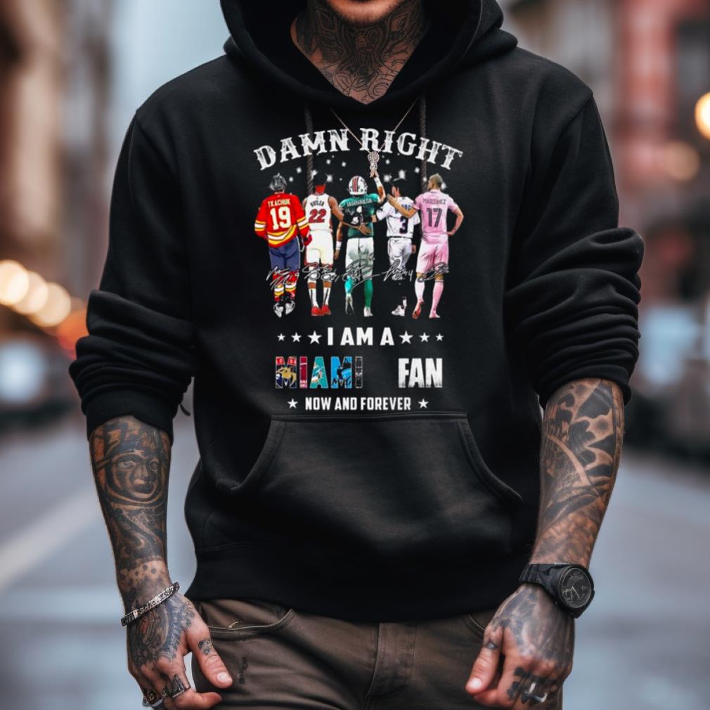 Chicago Bears team damn right I am a Bears fan now and forever signatures  shirt, hoodie, sweater, long sleeve and tank top