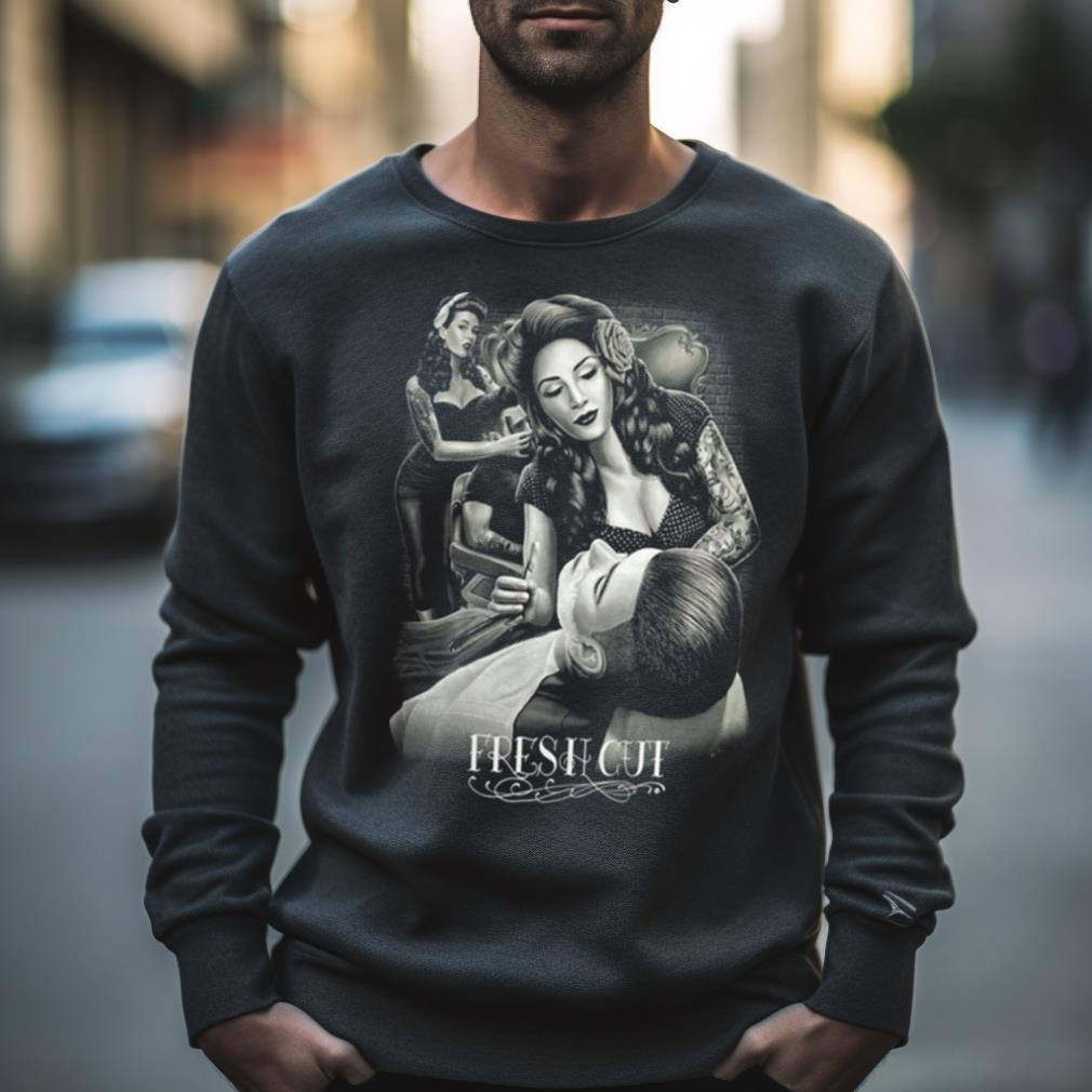 David Gonzales Art Dga Fresh Cut Gentleman’S Club Barber T Shirt