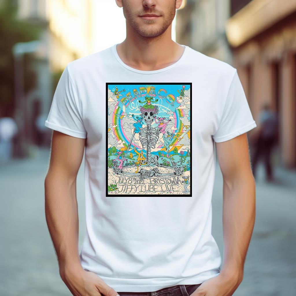 Dead & Company July 8Th 2022 Bristow Va Jiffy Lube Live Poster Shirt