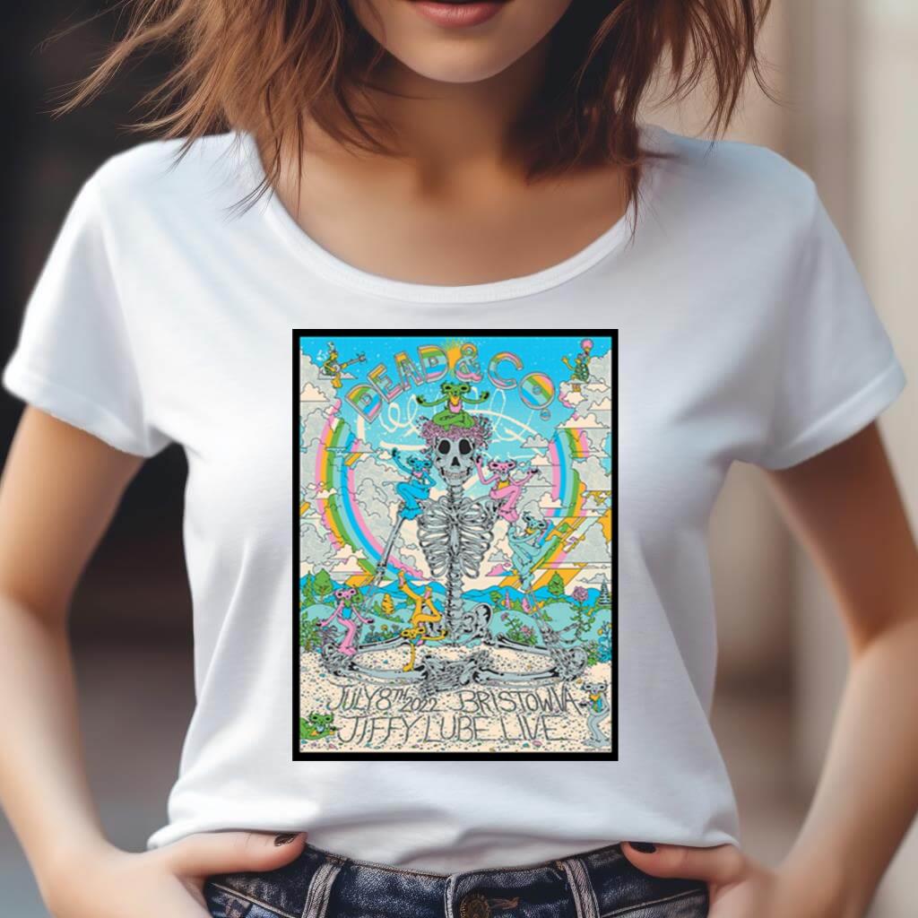 Dead & Company July 8Th 2022 Bristow Va Jiffy Lube Live Poster Shirt Dead & Company July 8Th 2022 Bristow Va Jiffy Lube Live Poster Shirt