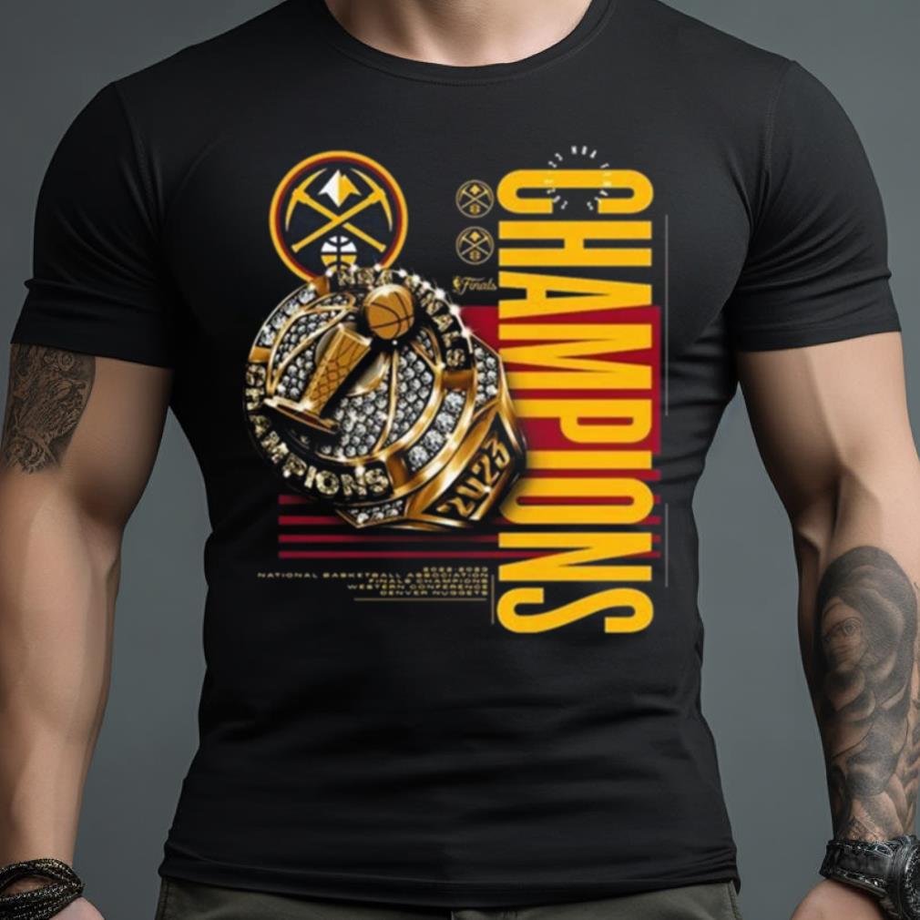 Denver Nuggets 2023 Nba Finals Champions Slam Bling Ring T Shirt