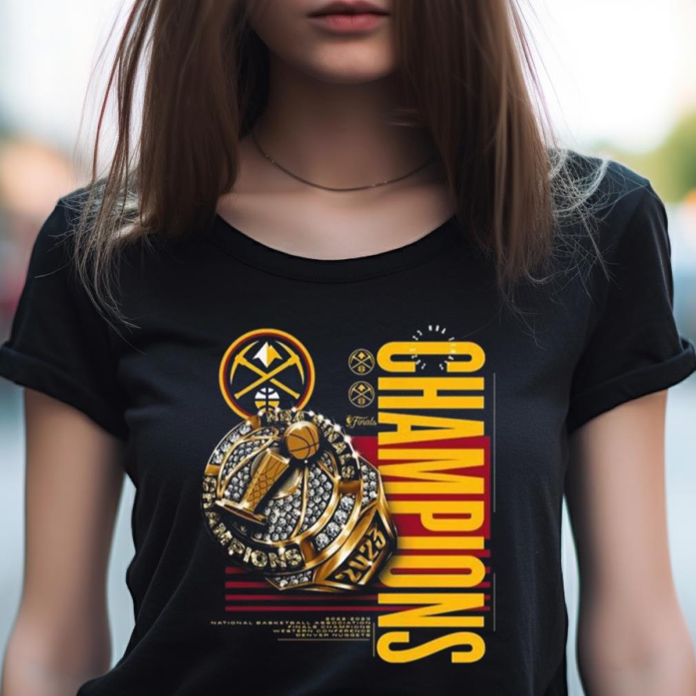 Denver Nuggets 2023 Nba Finals Champions Slam Bling Ring T Shirt Denver Nuggets 2023 Nba Finals Champions Slam Bling Ring T Shirt