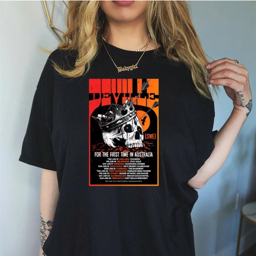 Deville For The First Time In Australia 2023 Shirt Deville For The First Time In Australia 2023 Shirt