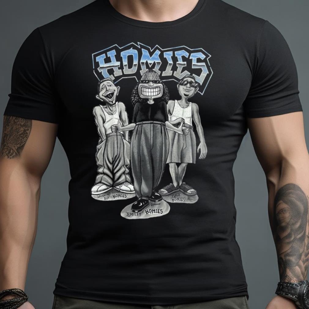 DGA Homies Smiley Trio Graphic T-Shirt L