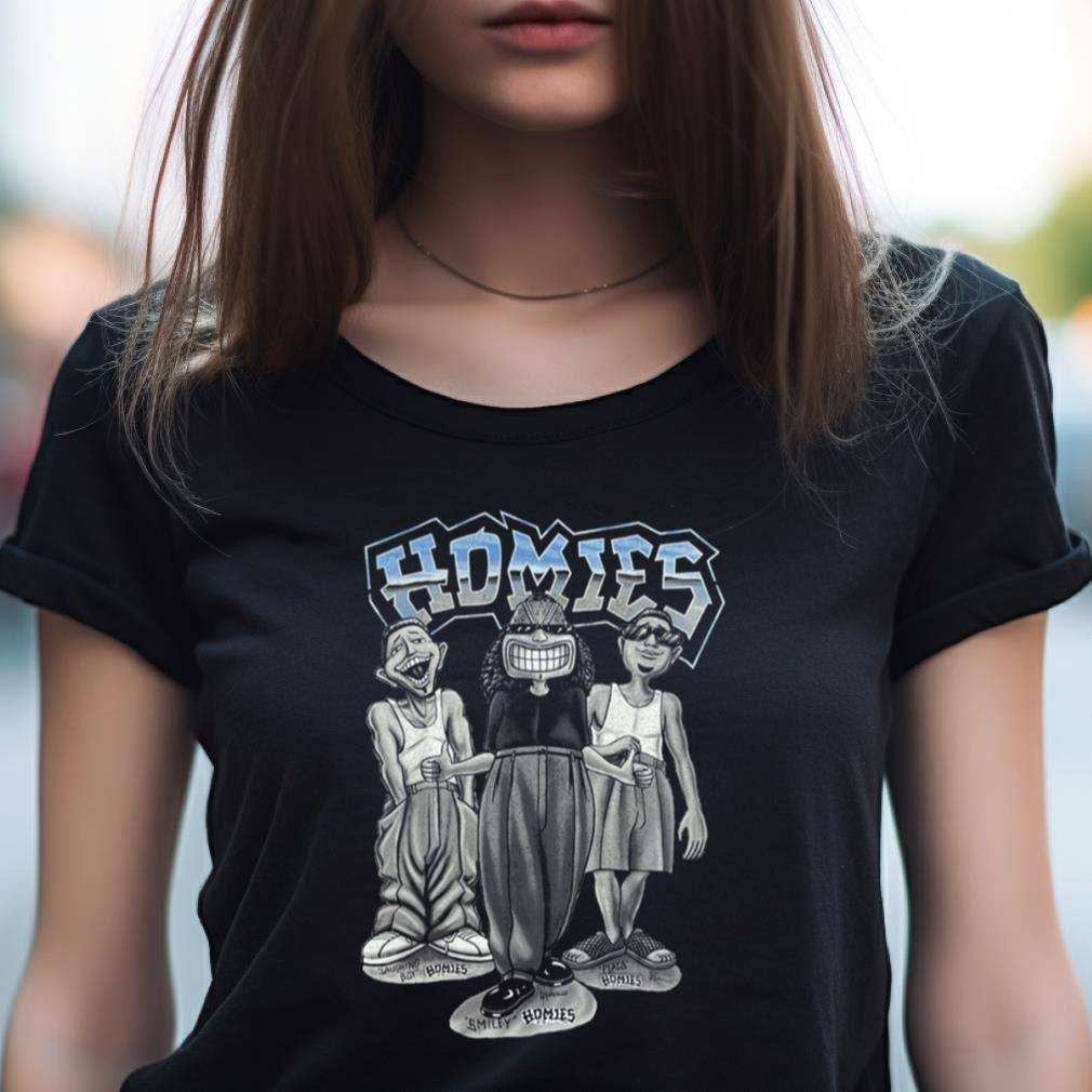 DGA Homies Smiley Trio Graphic T-Shirt L