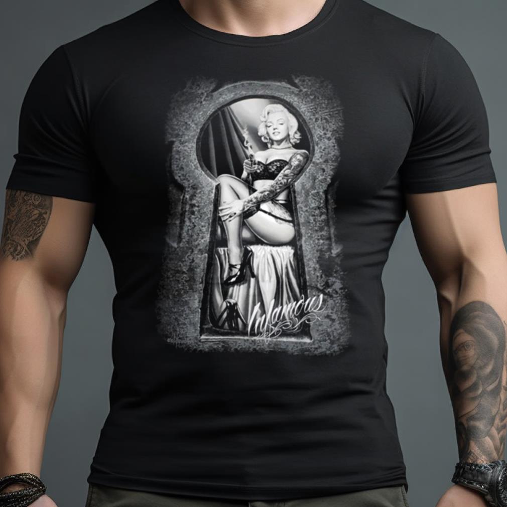 Dga Infamous Marilyn Monroe Infamous Sexy Tattoo Graphic T Shirt