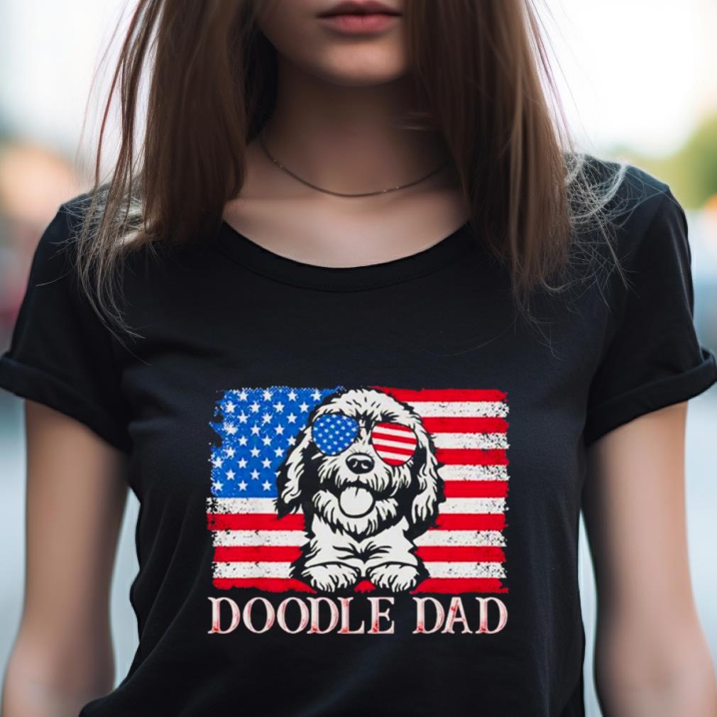 Doodle Dad Goldendoodle Dog American Flag 4Th Of July T Shirt Doodle Dad Goldendoodle Dog American Flag 4Th Of July T Shirt