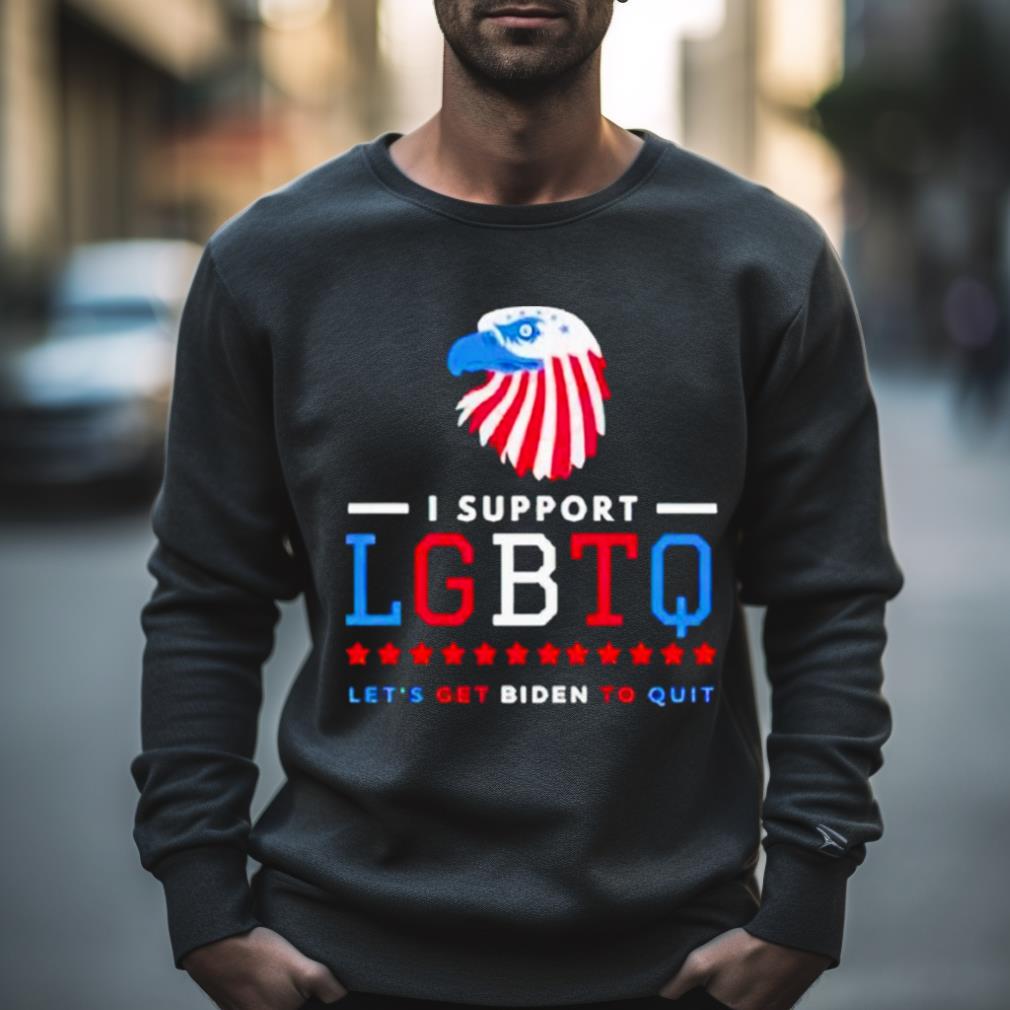 Eagles I Support Lgbtq Let’S Get Biden To Quit Shirt