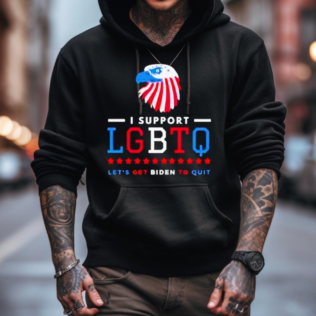 Eagles I Support Lgbtq Let'S Get Biden To Quit Shirt Eagles I Support Lgbtq Let'S Get Biden To Quit Shirt