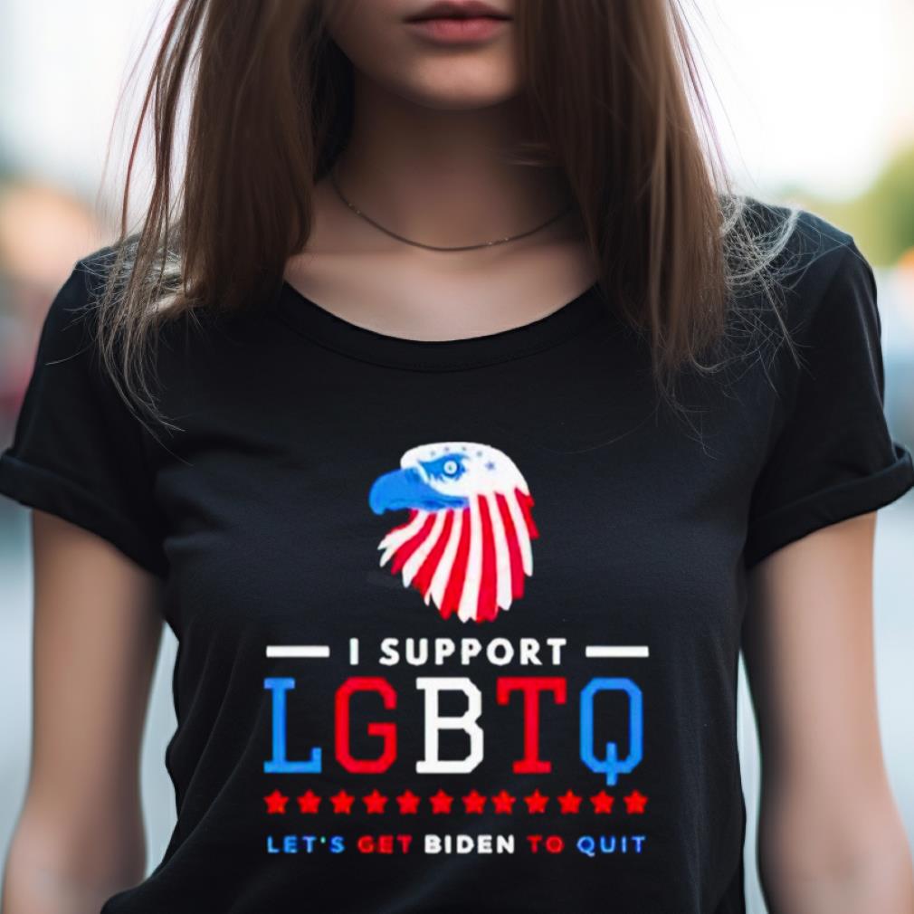 Eagles I Support Lgbtq Let'S Get Biden To Quit Shirt Eagles I Support Lgbtq Let'S Get Biden To Quit Shirt