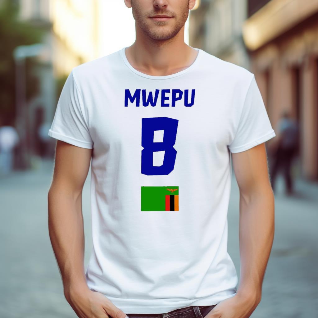 Enock Mwepu No 8 Zambia Flag Shirt