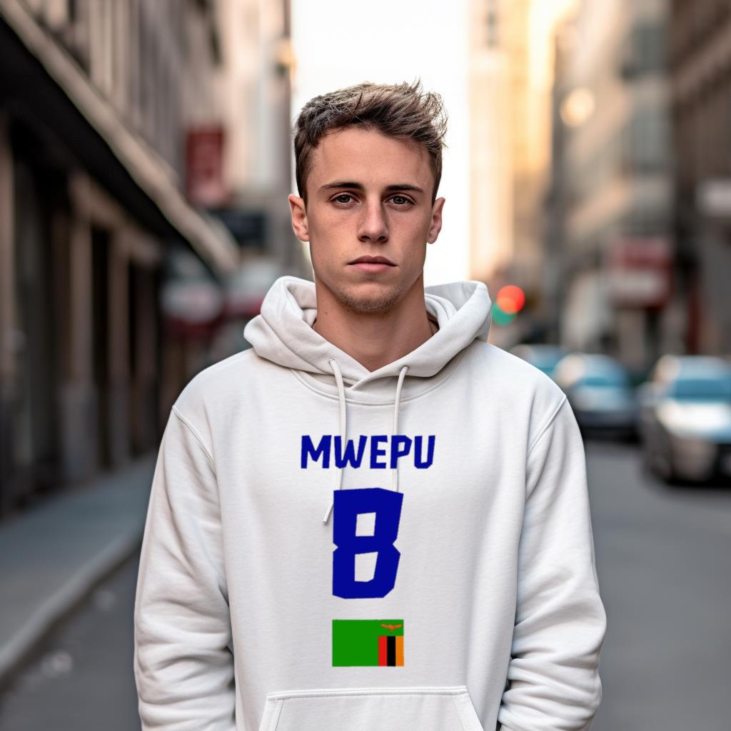 Enock Mwepu No 8 Zambia Flag Shirt Enock Mwepu No 8 Zambia Flag Shirt