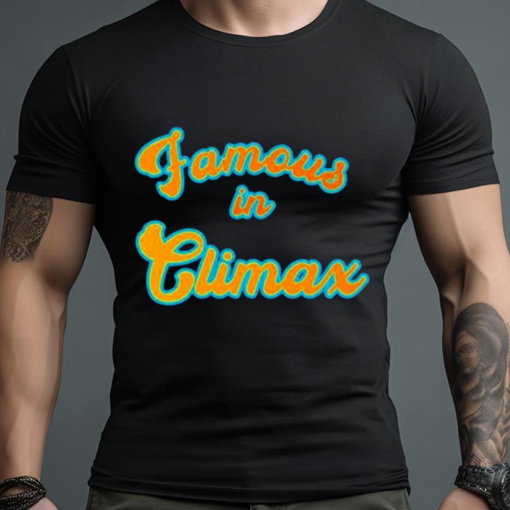 Famous In Climax Blue Orange Shirt