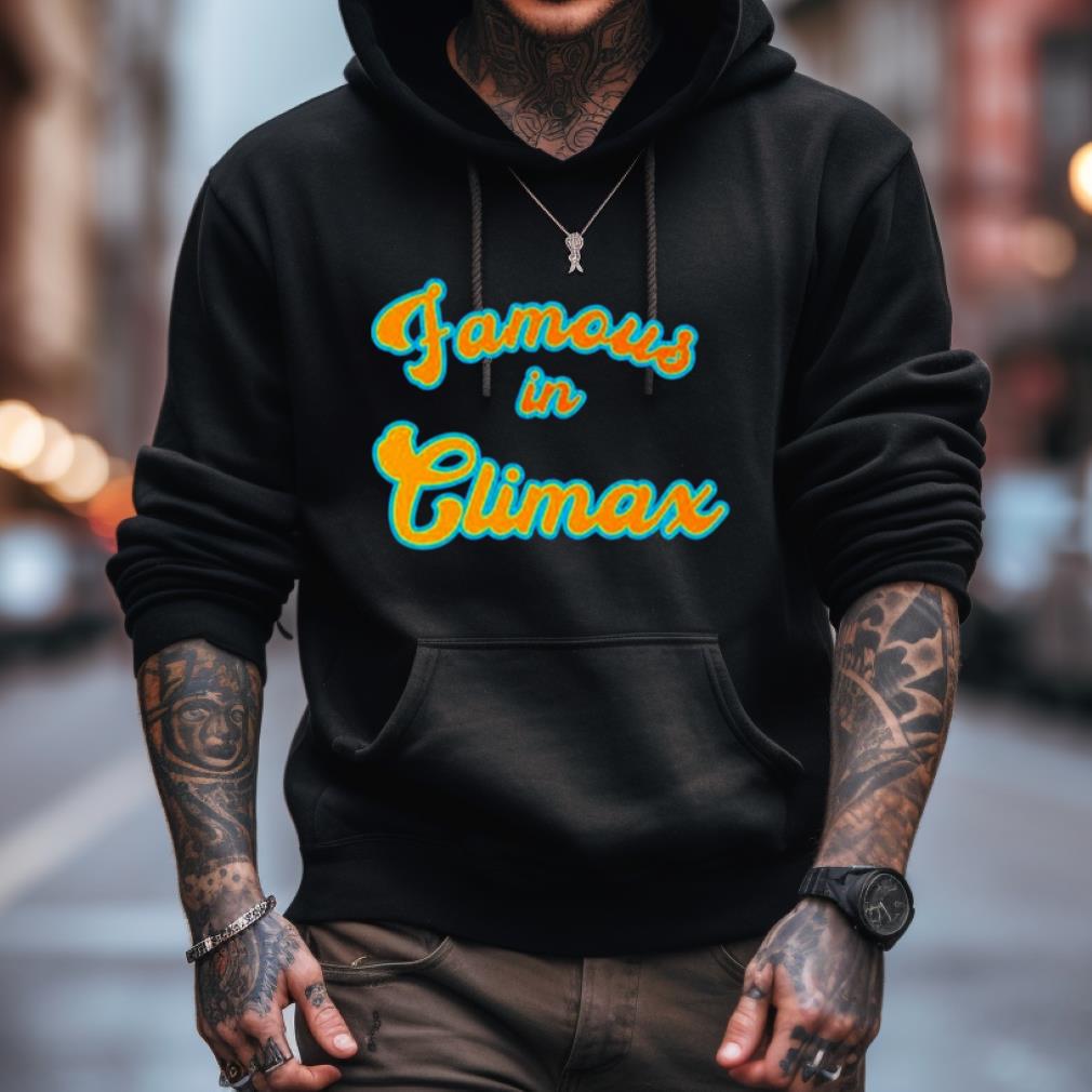 Famous In Climax Blue Orange Shirt Famous In Climax Blue Orange Shirt