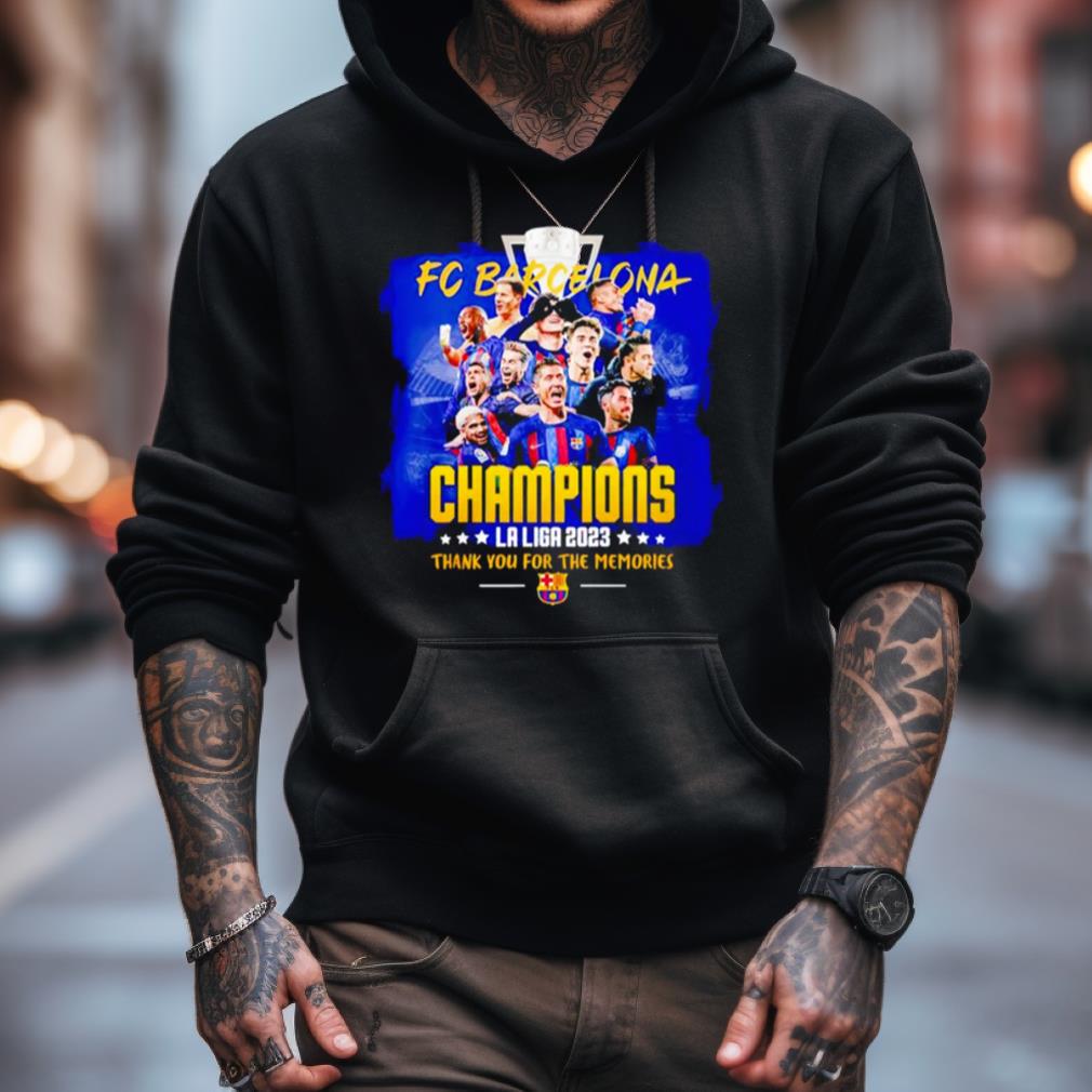 Fc Barcelona Champions La Liga 2023 Thank You For The Memories Shirt Fc Barcelona Champions La Liga 2023 Thank You For The Memories Shirt