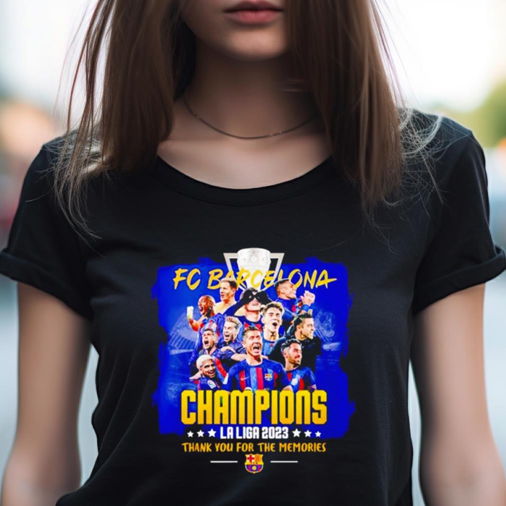Fc Barcelona Champions La Liga 2023 Thank You For The Memories Shirt Fc Barcelona Champions La Liga 2023 Thank You For The Memories Shirt