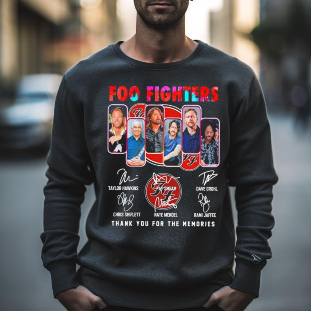 Foo fighters 2023 thank you for the memories signatures Shirt Foo fighters 2023 thank you for the memories signatures Shirt