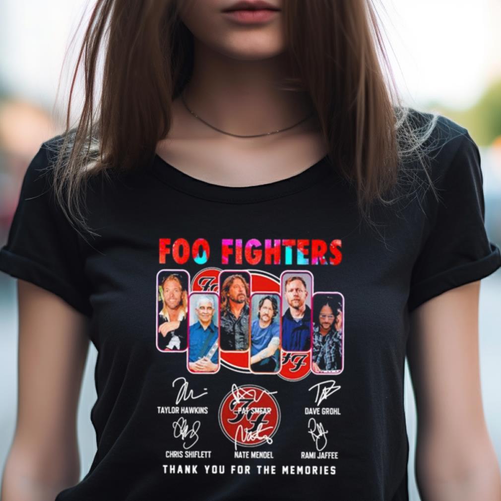 Foo fighters 2023 thank you for the memories signatures Shirt