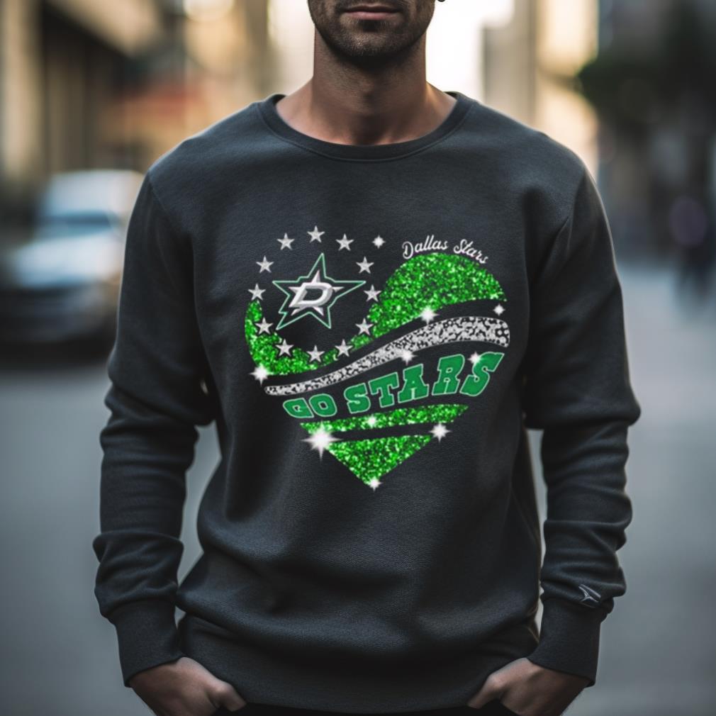 Go Stars Dallas Stars Legend Heart Diamond Shirt