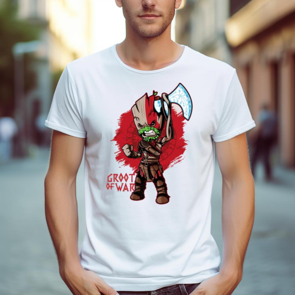 Groot Of War Kratos Shirt