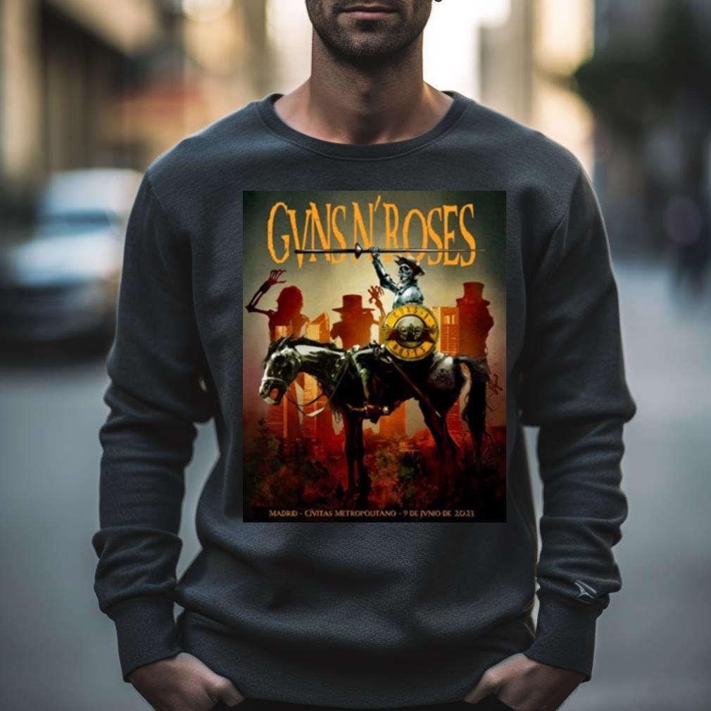 Guns N’ Roses Madrid We’re Here Civitas Metropolitano 9 De Juno De 2023 Shirt
