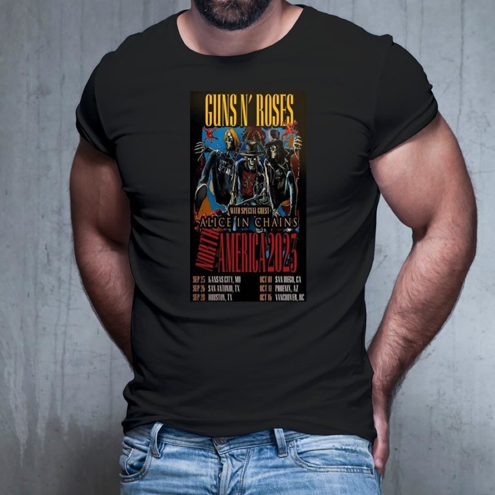 Guns N Roses With Special Guest Alice In Chains North America Tour 2023 Shirt