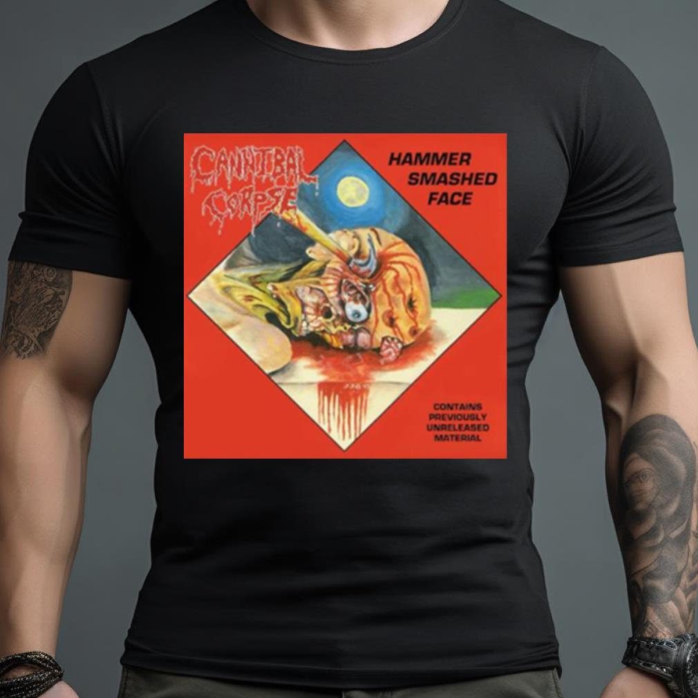 Hammer Smashed Face Red Graphic Cannibal Corpse Shirt