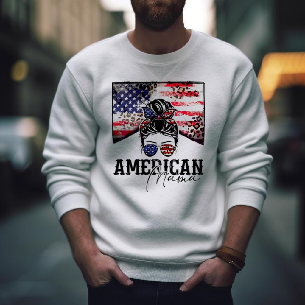 Happy 4Th Of July Vintage American Mama Usa Flag Shirt