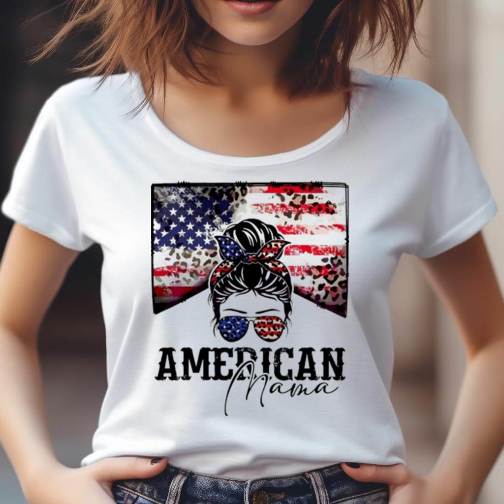 Happy 4Th Of July Vintage American Mama Usa Flag Shirt Happy 4Th Of July Vintage American Mama Usa Flag Shirt