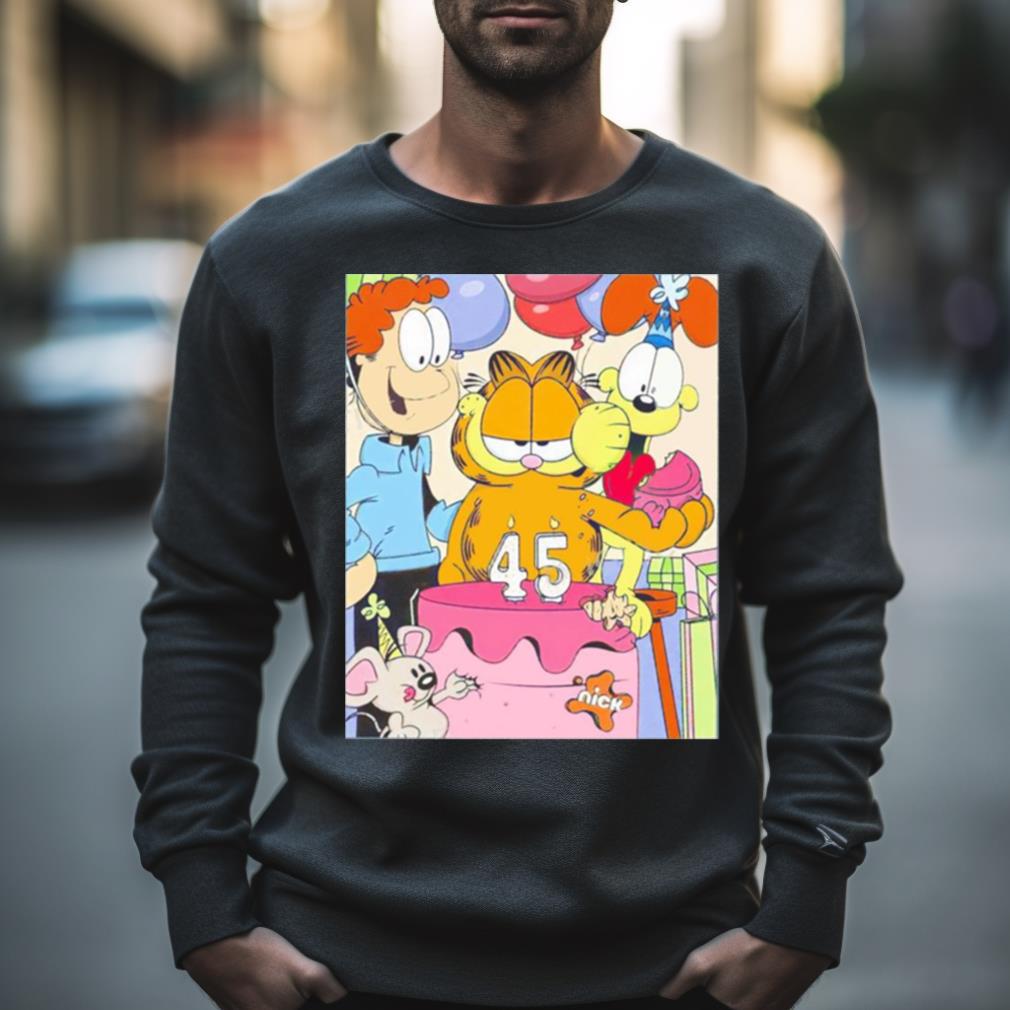 Happy Birthday Garfield 45 Old Shirt