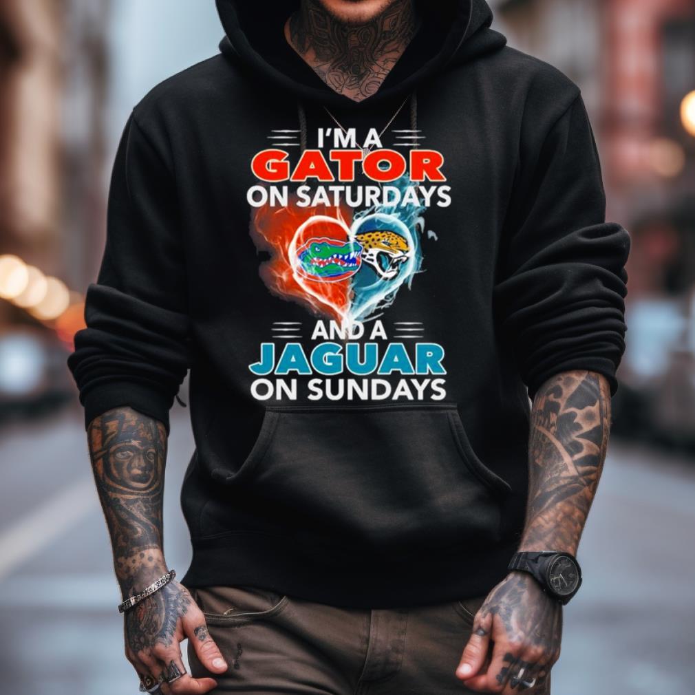 I'M A Gator On Saturdays And A Jaguar On Sundays 2023 Shirt I'M A Gator On Saturdays And A Jaguar On Sundays 2023 Shirt